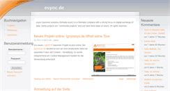 Desktop Screenshot of esync.de